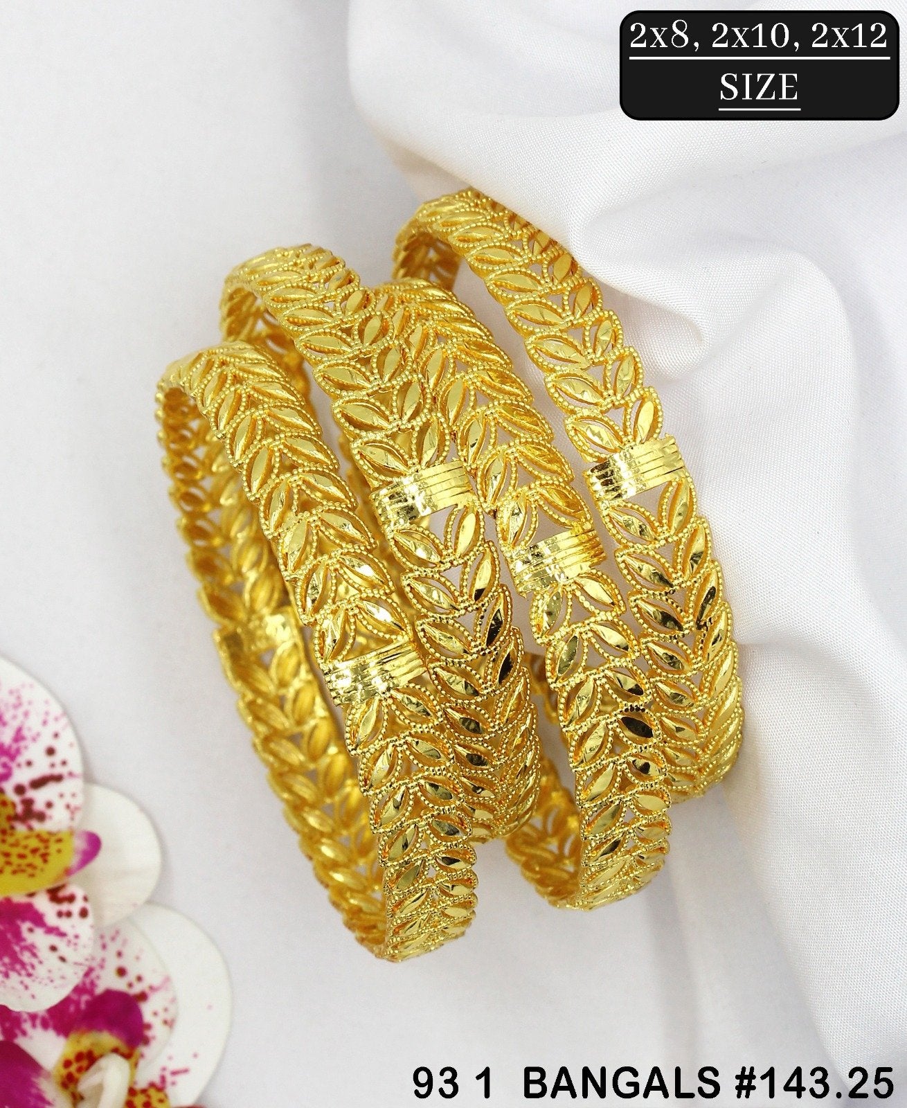 Morison Designer Gold-Plated Bangles for Women | Traditional Ethnic Jewellery | Perfect for Weddings, Parties & Festive Wear