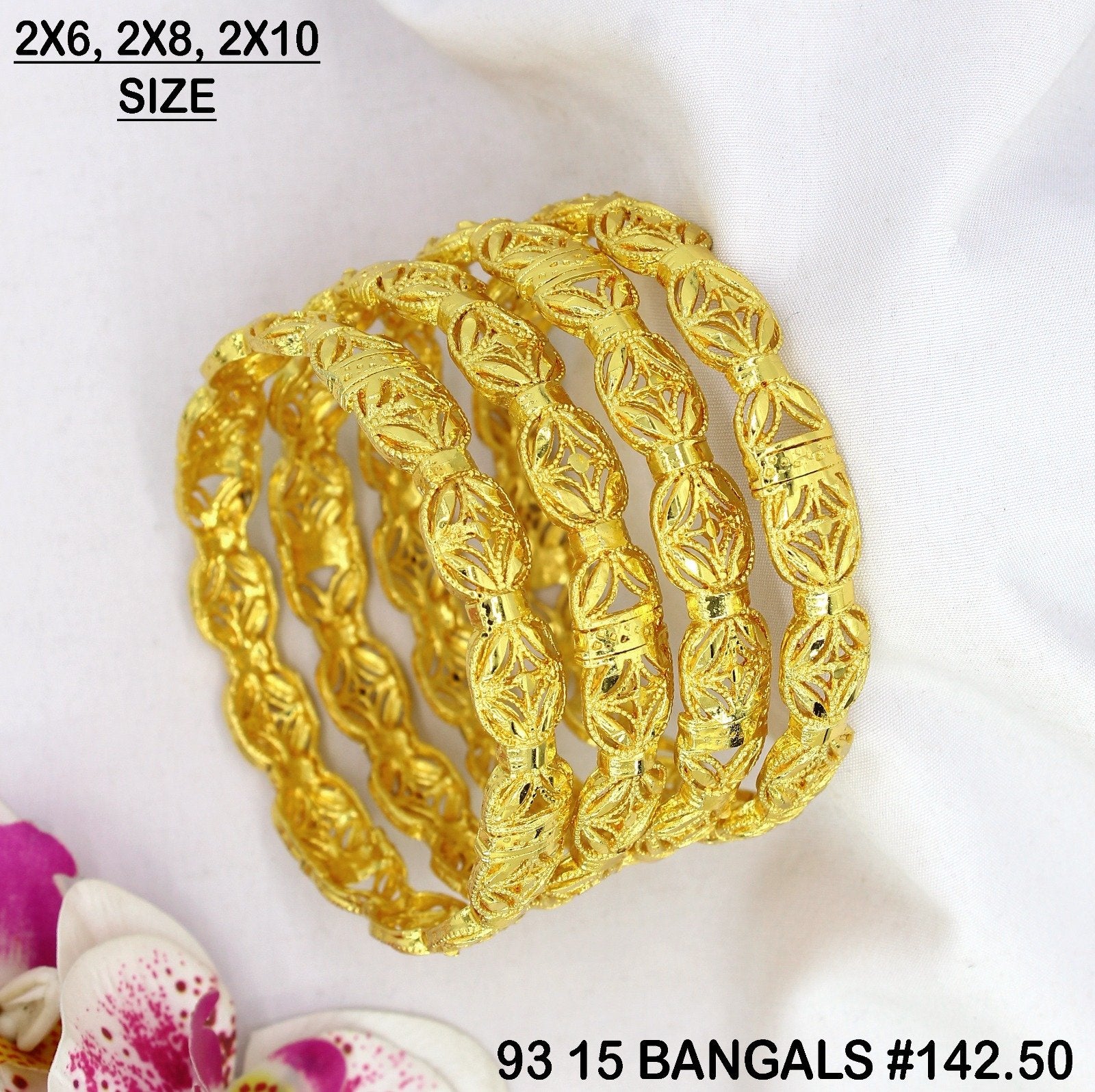 Morison Designer Gold-Plated Bangles for Women | Traditional Ethnic Jewellery | Perfect for Weddings, Parties & Festive Wear