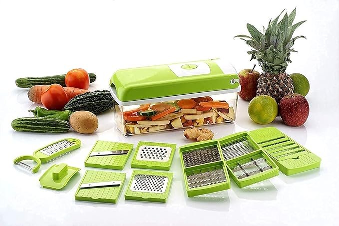 12-in-1 Nicer Dicer - Versatile Kitchen Tool for Effortless Chopping, Slicing, and Dicing