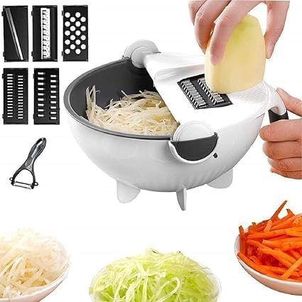 9-in-1 Wet Basket - Versatile Kitchen Tool for Washing, Draining, and Storing Fruits and Vegetables
