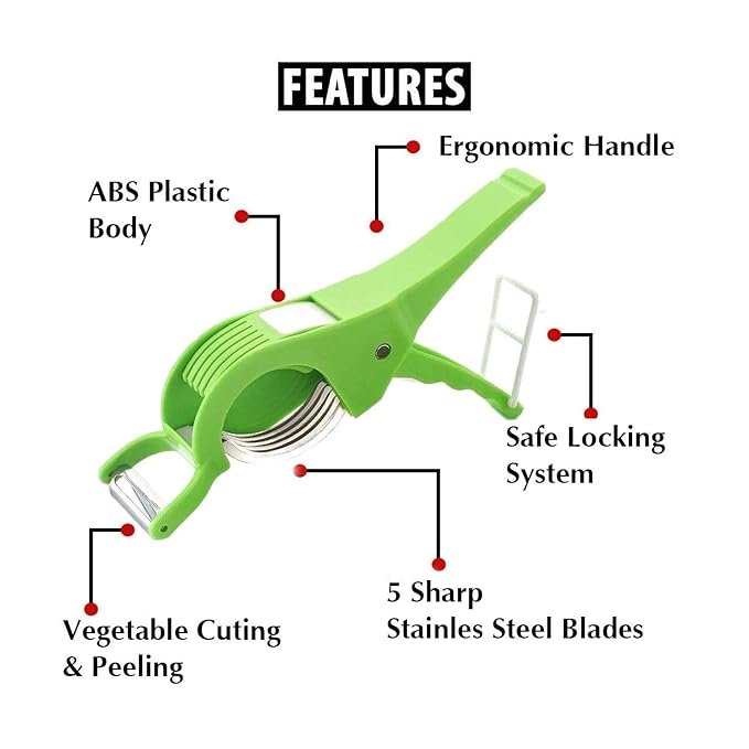 2-in-1 Heavy Vegetable Cutter - Versatile Chopper for Slicing and Dicing
