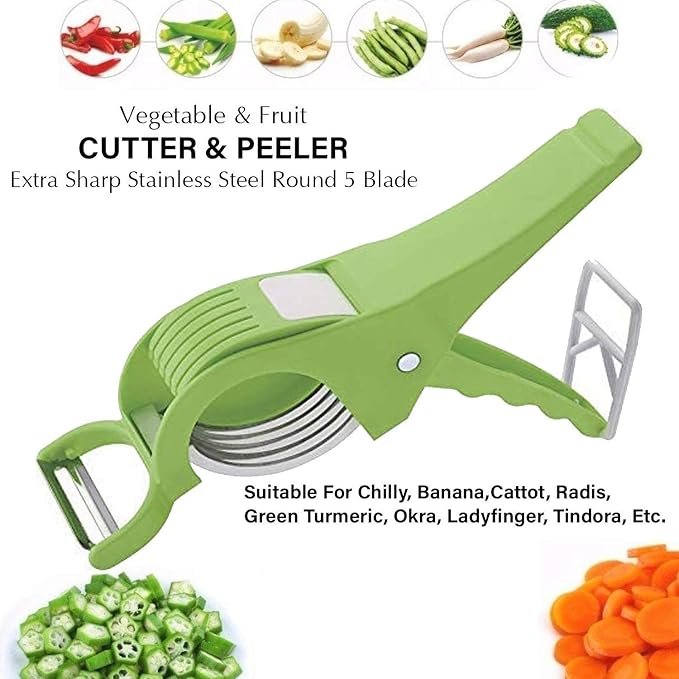 2-in-1 Heavy Vegetable Cutter - Versatile Chopper for Slicing and Dicing
