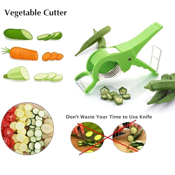 2-in-1 Heavy Vegetable Cutter - Versatile Chopper for Slicing and Dicing