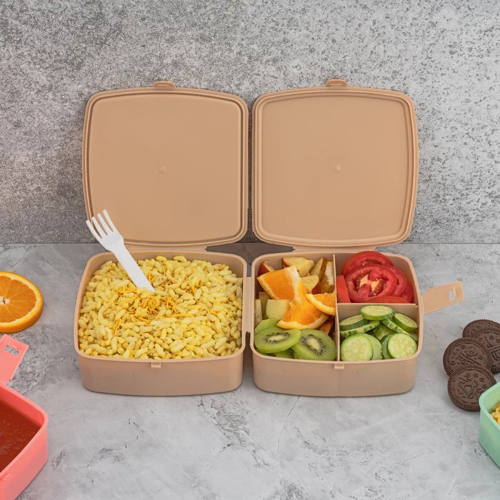 2 Pcs Lunch Box Set - Durable and Stylish Food Containers for Meal Prep
