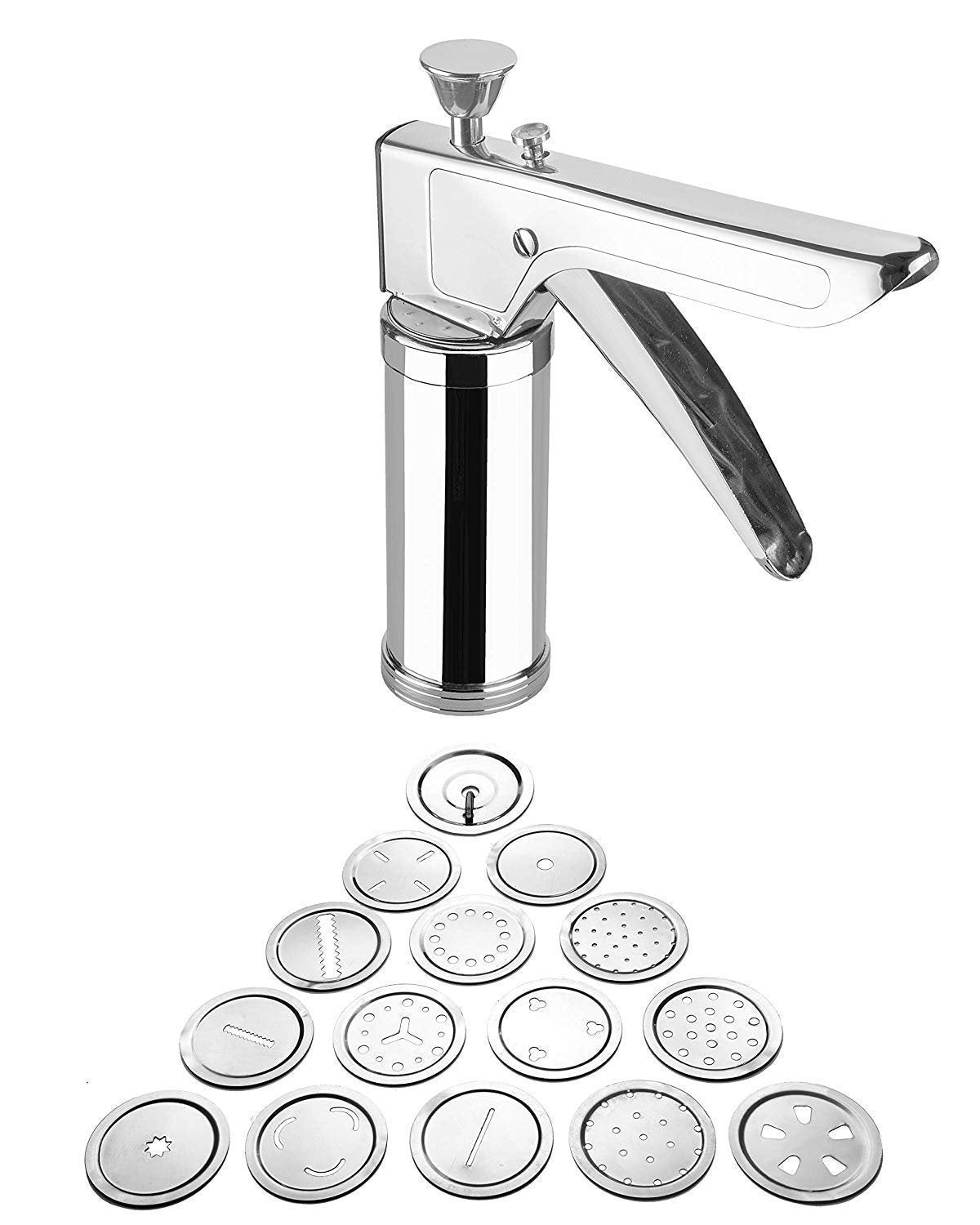 15 in 1 Stainless Steel Kitchen Press with Different Parts