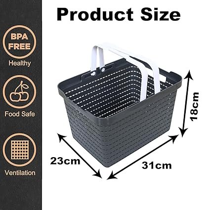 Stylish Storage Basket - Woven Organizer Bin for Home, Office, and Nursery