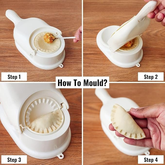 "Homemade Gujiya Maker – Traditional Indian Sweet Dumpling Mould | Perfect for Festivals, Parties, and Quick Snacks "