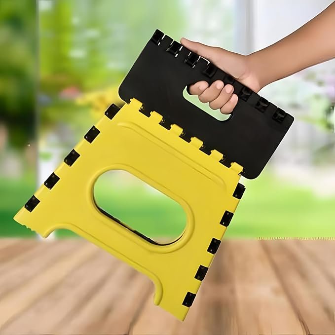 12-Inch Folding Stool - Compact and Portable Seating Solution for Home, Camping, and Outdoors