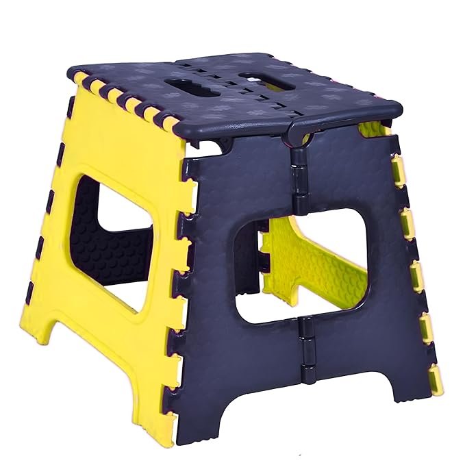 12-Inch Folding Stool - Compact and Portable Seating Solution for Home, Camping, and Outdoors