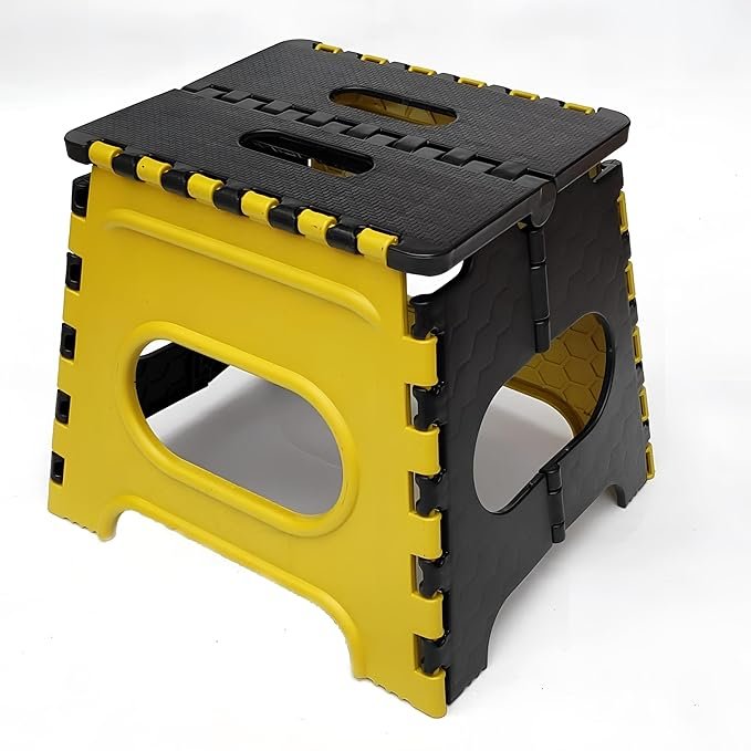 12-Inch Folding Stool - Compact and Portable Seating Solution for Home, Camping, and Outdoors