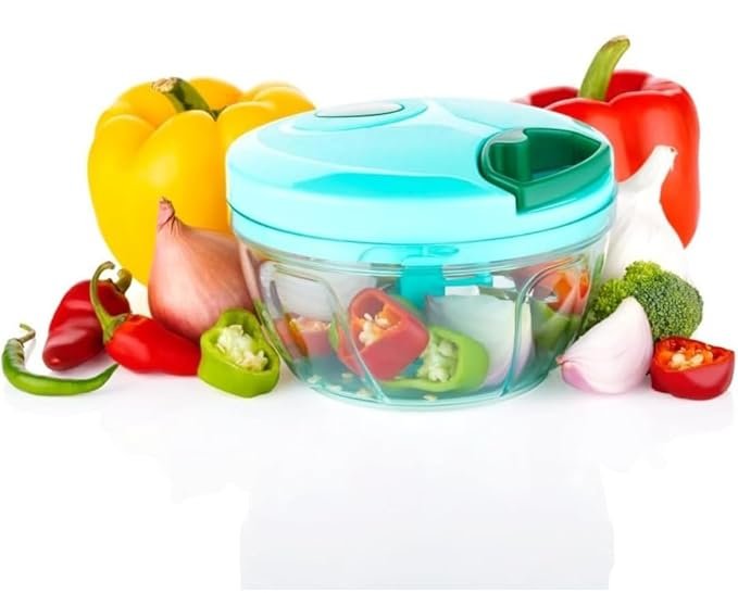 Pro Chopper 450ml – Powerful Manual Vegetable & Fruit Chopper with Sharp Stainless Steel Blades, BPA-Free