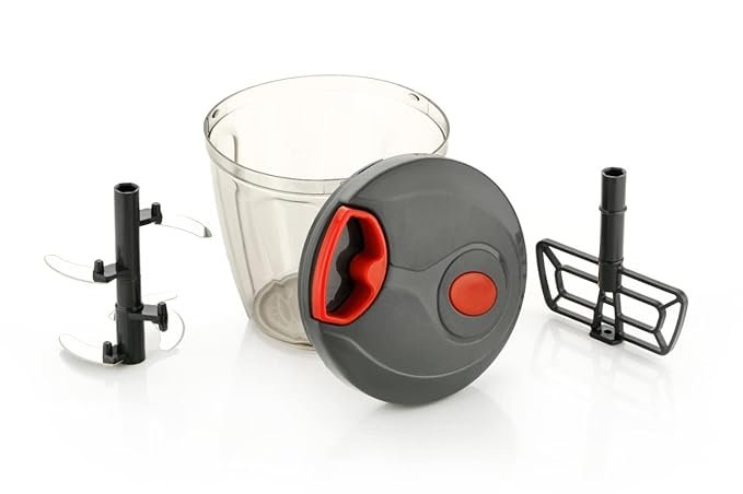 Pro Chopper 1000ml – Large Capacity Manual Vegetable & Fruit Chopper with Sharp Stainless Steel Blades, BPA-Free