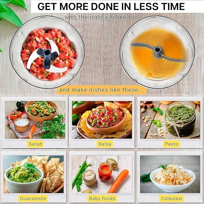 Premium Push Chopper 650ml – Efficient Vegetable & Fruit Cutter with Sharp Stainless Steel Blades, BPA-Free