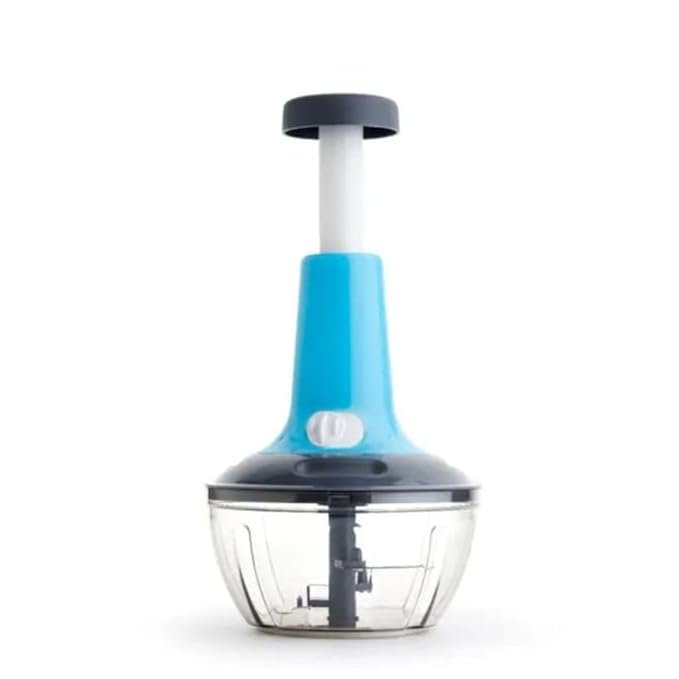 Premium Push Chopper 650ml – Efficient Vegetable & Fruit Cutter with Sharp Stainless Steel Blades, BPA-Free