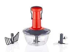 Push Chopper 500ml – Compact Manual Vegetable & Fruit Chopper with Sharp Stainless Steel Blades, BPA-Free