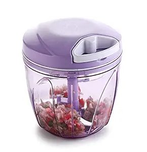 Handy Chopper 550ml – Portable Manual Vegetable & Fruit Chopper with Sharp Stainless Steel Blades, BPA-Free, Easy to Use & Clean