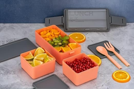 Double Decker Lunch Box – Spacious Two-Tier Meal Container for Convenient Packing, Perfect for School or Work, BPA-Free and Easy to Clean