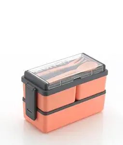 Double Decker Lunch Box – Spacious Two-Tier Meal Container for Convenient Packing, Perfect for School or Work, BPA-Free and Easy to Clean