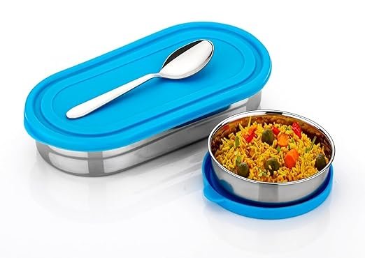 Oval Lunch Box – Sleek and Stylish Meal Container with a Unique Oval Design, Perfect for Packing Balanced Meals, Ideal for Work or School, BPA-Free and Easy to Clean