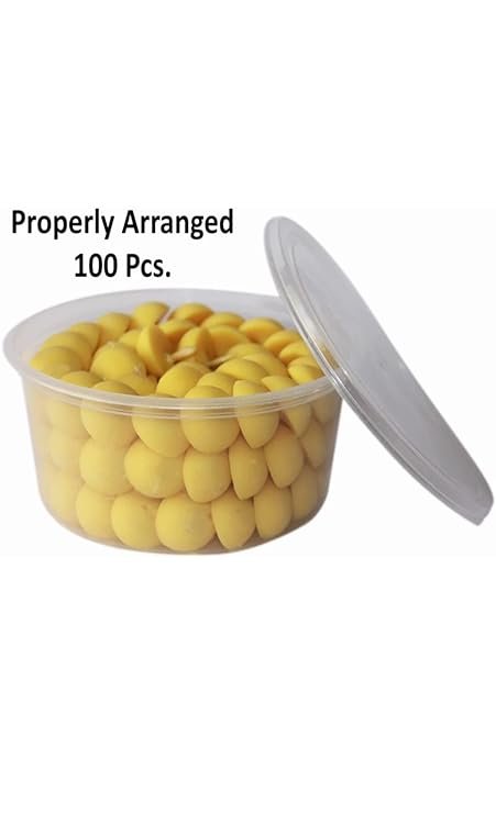 Pure Ghee Diya Baati for Daily Pooja | 100% Natural Cotton Wicks for Traditional Rituals | Handmade & Long-Lasting Diya Wick Pack 100Pcs