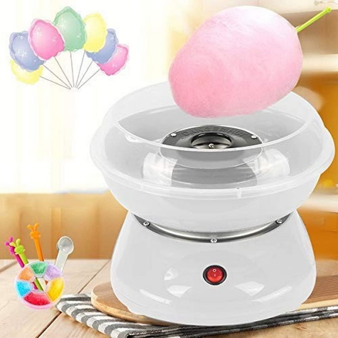 Cotton Candy Maker - Electric Home Cotton Candy Machine for Kids & Adults | Easy to Use, Compact Design, Fun for Parties & Events