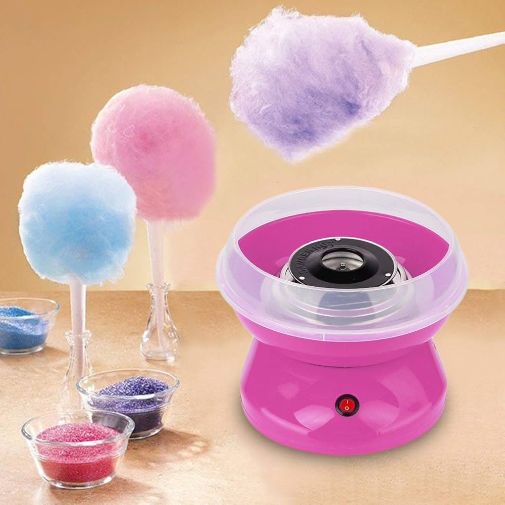 Cotton Candy Maker - Electric Home Cotton Candy Machine for Kids & Adults | Easy to Use, Compact Design, Fun for Parties & Events