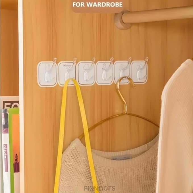 Self Adhesive Hook – Strong & Durable Wall Hook for Hanging, No Nails or Drilling Required, Waterproof and Removable, Ideal for Home, Bathroom, Kitchen, and Office