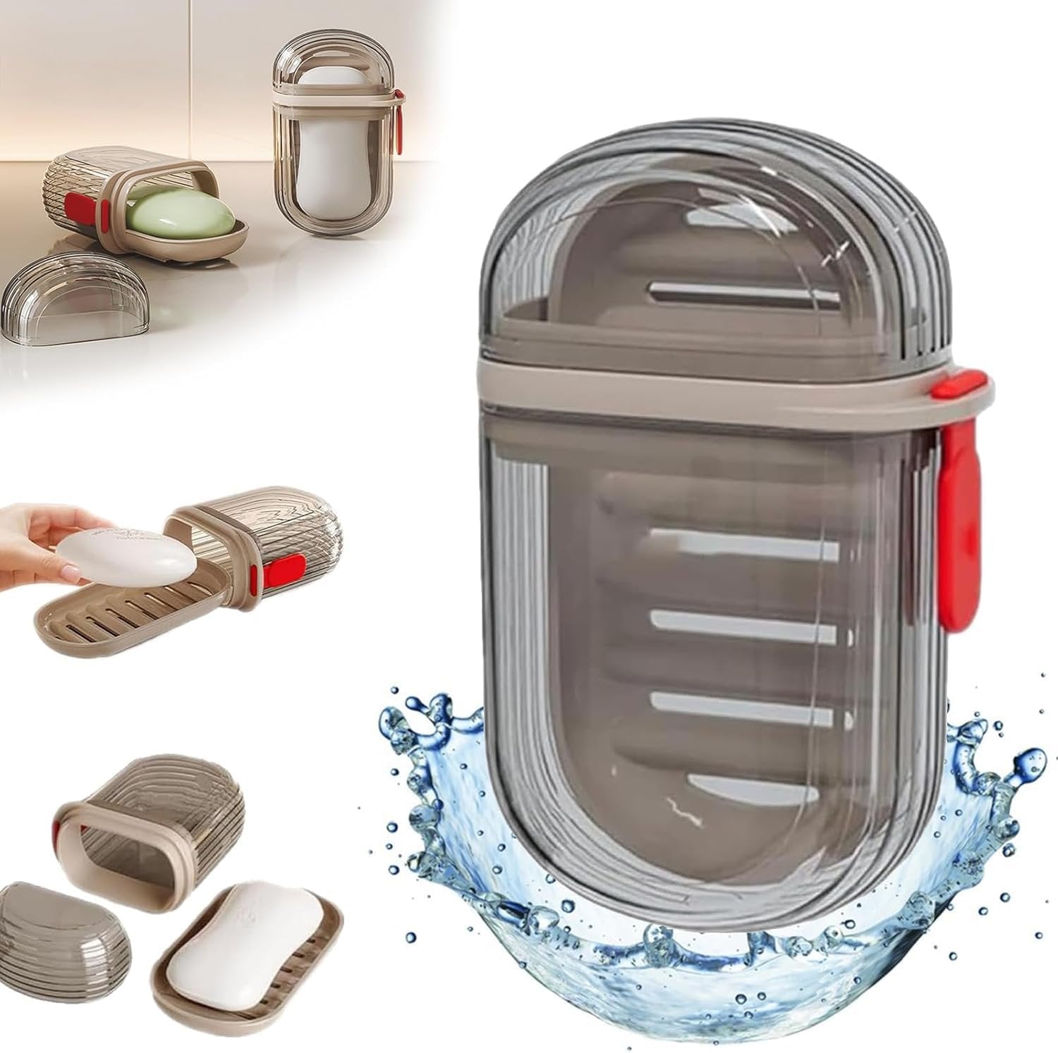 Portable Soap Dishes – Leak-Proof, Compact Soap Holder for Travel, Home, and Outdoor Use, Keeps Soap Dry and Organized