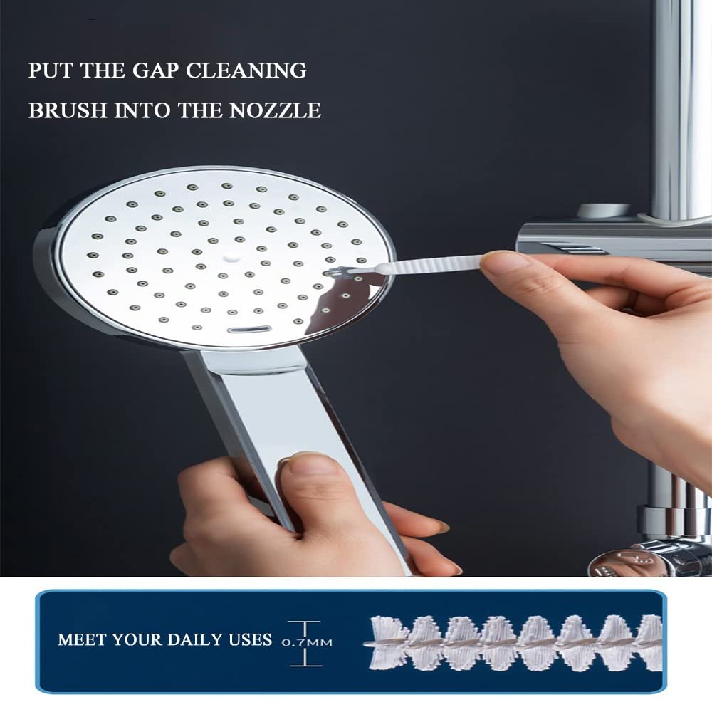 Shower Nozzle Cleaning Brush – Effective Water Hardness & Limescale Remover, Easy-to-Use Brush for Cleaning Shower Heads, Faucet Nozzles, and Sprayers