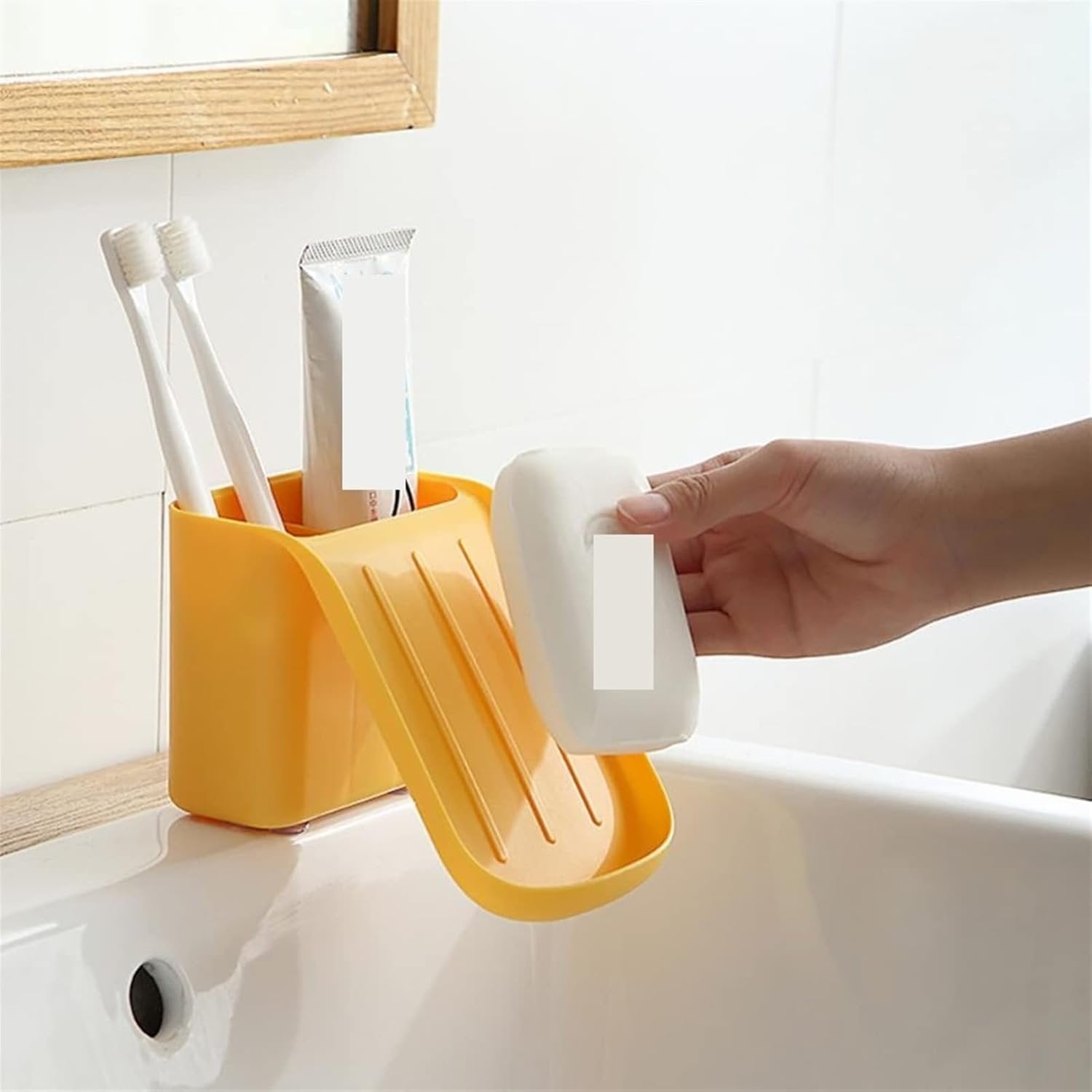 Wall Mount Soap Holder – Space-Saving, Durable, and Stylish Soap Dish for Bathroom and Kitchen, Easy to Install, Keeps Soap Dry and Organized