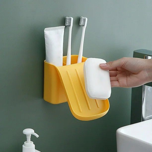 Wall Mount Soap Holder – Space-Saving, Durable, and Stylish Soap Dish for Bathroom and Kitchen, Easy to Install, Keeps Soap Dry and Organized