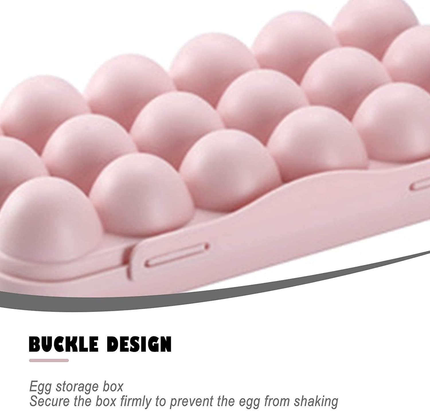 18 Grid Egg Storage Box - Transparent Plastic Organizer for Refrigerator, Kitchen Storage | Space-Saving, Durable, Stackable Design