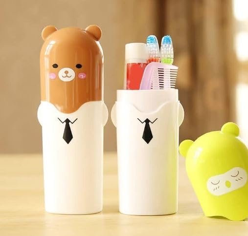 Cartoon Toothbrush Holder – Fun & Cute Bathroom Organizer, Kids’ Toothbrush Stand, Space-Saving, Durable and Easy to Use, Ideal for Children’s Bathroom