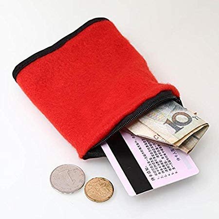 Wrist Wallet (Red) – Adjustable, Compact Wristband Wallet for Keys, Cards, Cash, and Small Essentials, Comfortable & Secure for Travel, Running, and Outdoor Activities