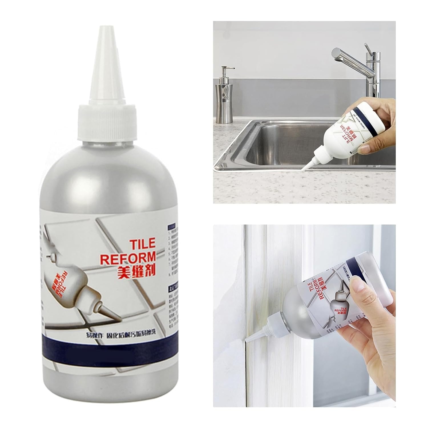Tile Reform Tube – Professional Tile Repair Gel, Restores Cracked, Chipped, or Damaged Tiles, Easy Application, Waterproof & Long-Lasting, Ideal for Home & Commercial Use