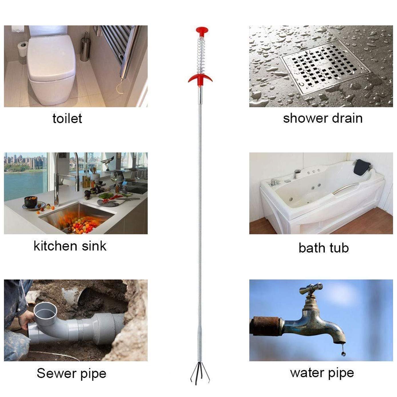 Drain Hair Catcher – Prevent Clogs, Hair Strainer for Bathtub, Shower, and Sink Drains, Easy to Install, Durable, Non-Slip, Ideal for Hair, Debris, and Soap Scum