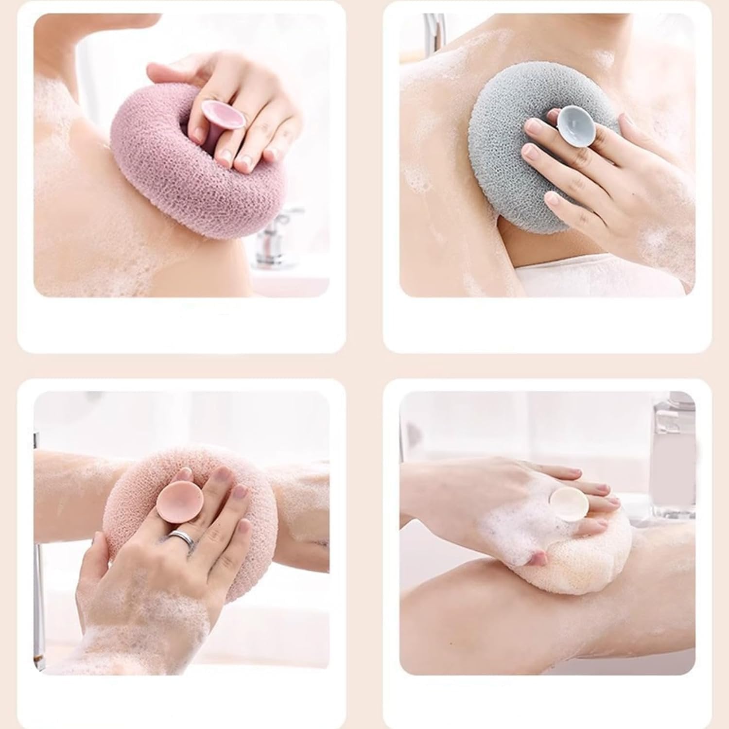 Loofah Bath Sponge – Exfoliating Body Scrubber, Soft and Durable, Removes Dead Skin, Ideal for Smooth, Glowing Skin, Perfect for Shower and Bath Use