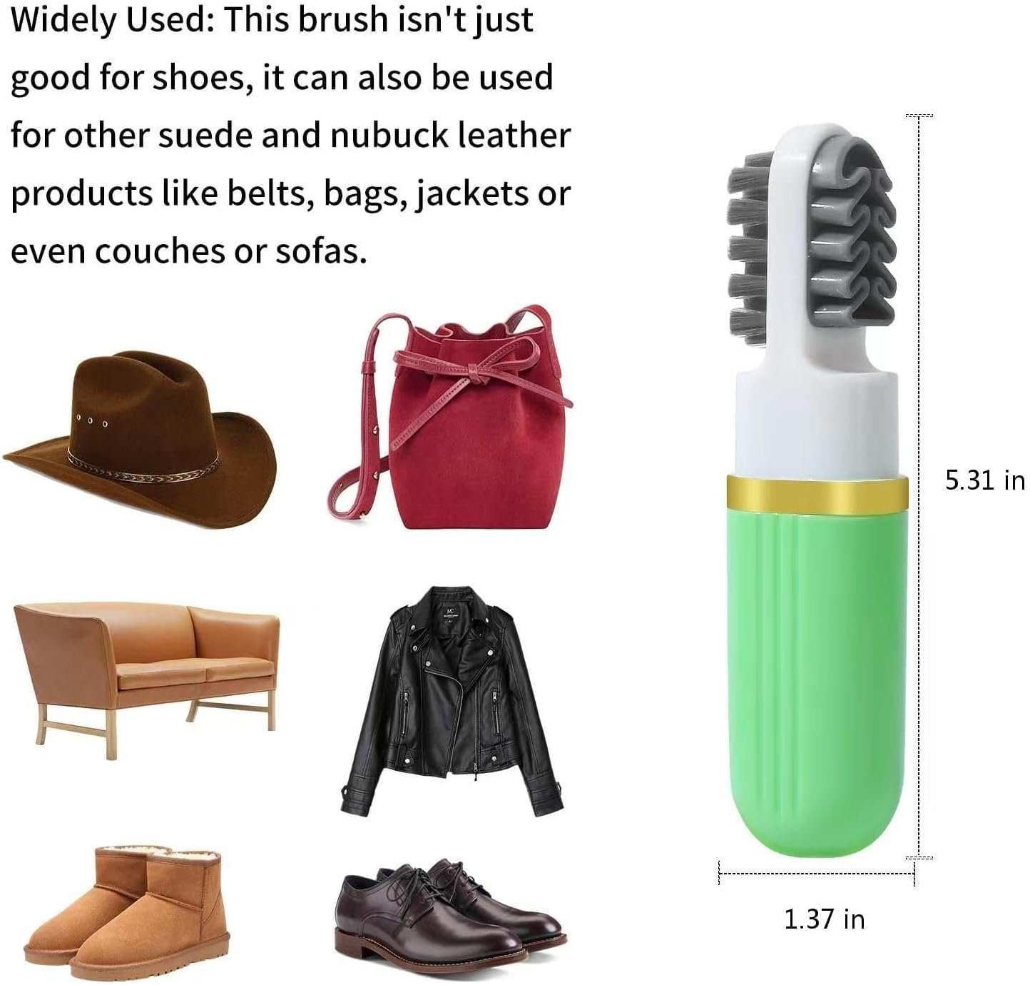 2 in 1 Shoes Cleaning Brush – Dual-Sided, Effective Shoe Cleaner for Sneakers, Leather, and Suede, Durable, Easy to Use for Home & Travel