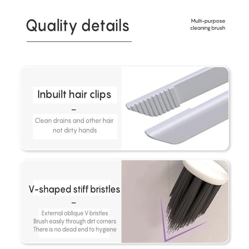 Long Handle Cleaning Brush – Extendable, Ergonomic Cleaning Tool for Kitchen, Bathroom, and Hard-to-Reach Areas, Durable, Easy to Use