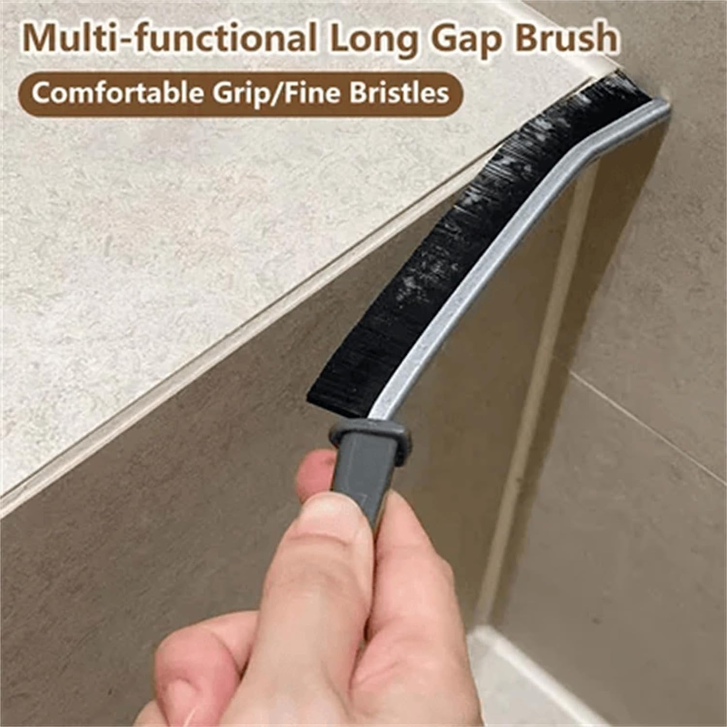 Small Gap Cleaning Brush – Narrow, Durable Cleaning Tool for Tight Spaces, Grout, Tile, and Small Crevices, Ideal for Kitchen & Bathroom