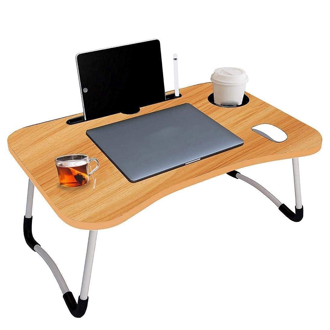 Foldable Laptop Table – Portable Adjustable Desk for Home, Office & Travel, Compact Design with Built-in Storage, Perfect for Laptops & Tablets