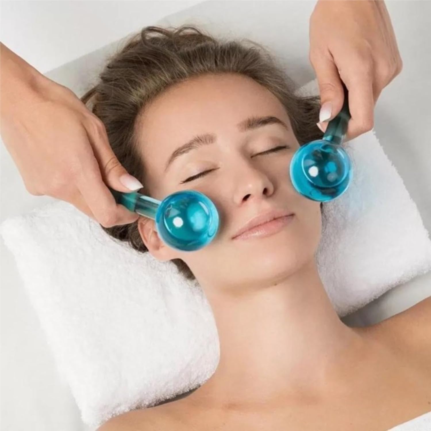 Beauty Crystal Ball – Decorative Facial Roller for Skincare, Natural Jade Stone, Relieves Puffiness & Enhances Blood Circulation