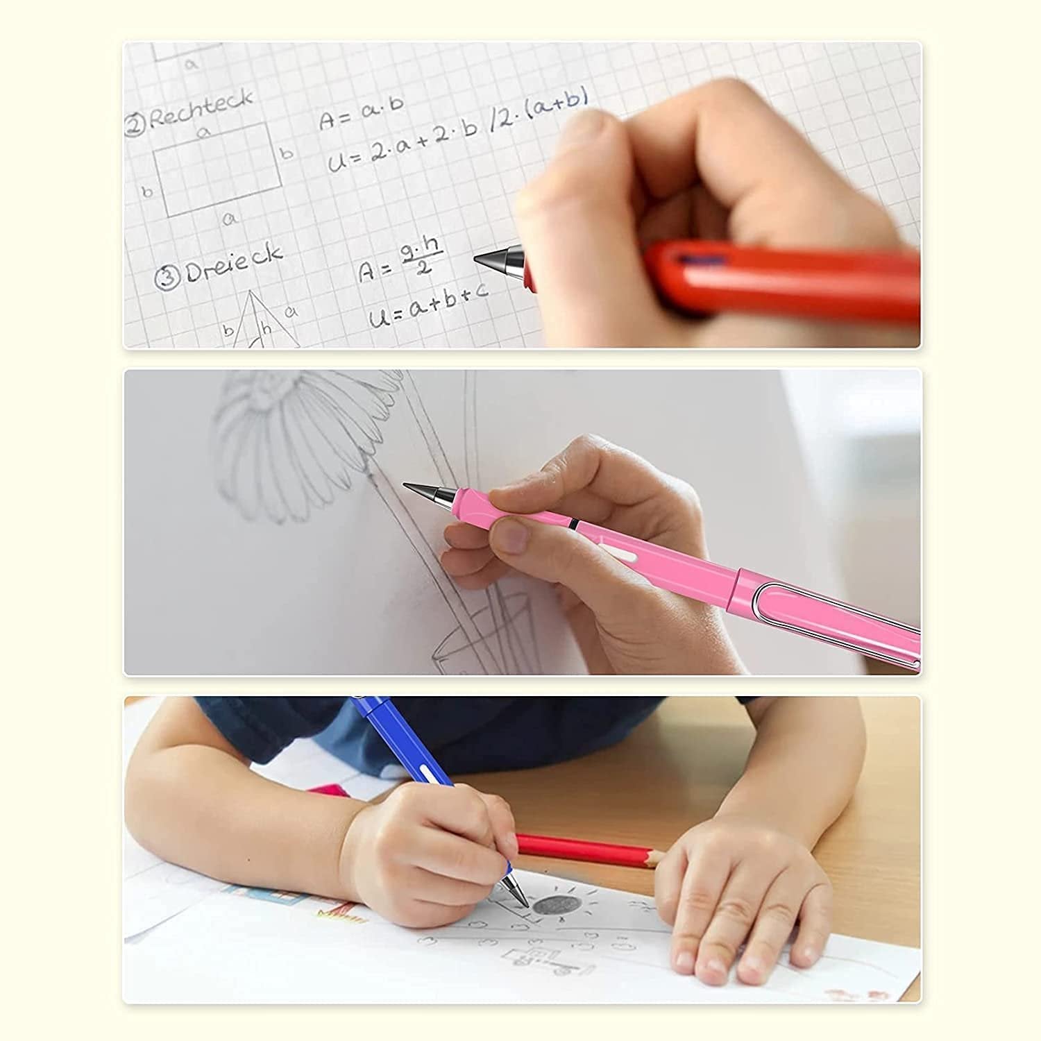 Everlasting Inkless Pencil – Durable, Eco-Friendly Pencil for Writing, Drawing, and Sketching – No Sharpening, No Ink, Long-Lasting Use