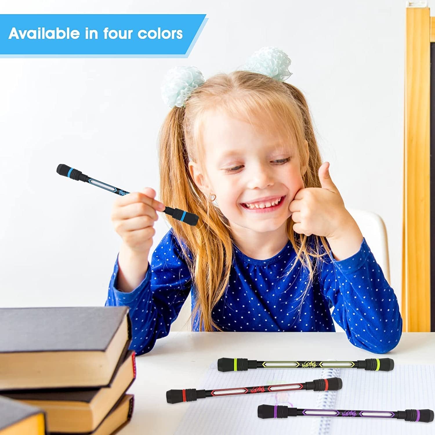 Stress Reliever Spinning Pen – Fidget Pen for Focus, Anxiety Relief, and Relaxation – Ideal for Office, Study, and Relaxation