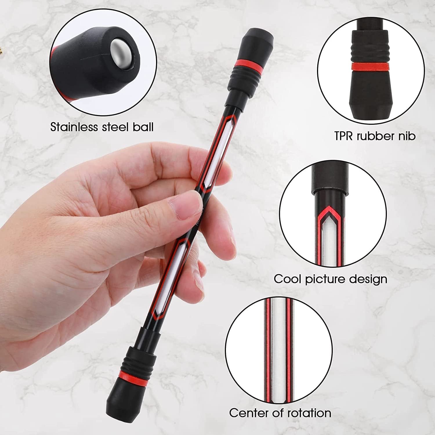 Stress Reliever Spinning Pen – Fidget Pen for Focus, Anxiety Relief, and Relaxation – Ideal for Office, Study, and Relaxation