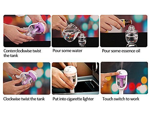 Car Air Humidifier & Air Freshener | Compact, Quiet, and Effective for Fresh & Moisturized Air in Your Car