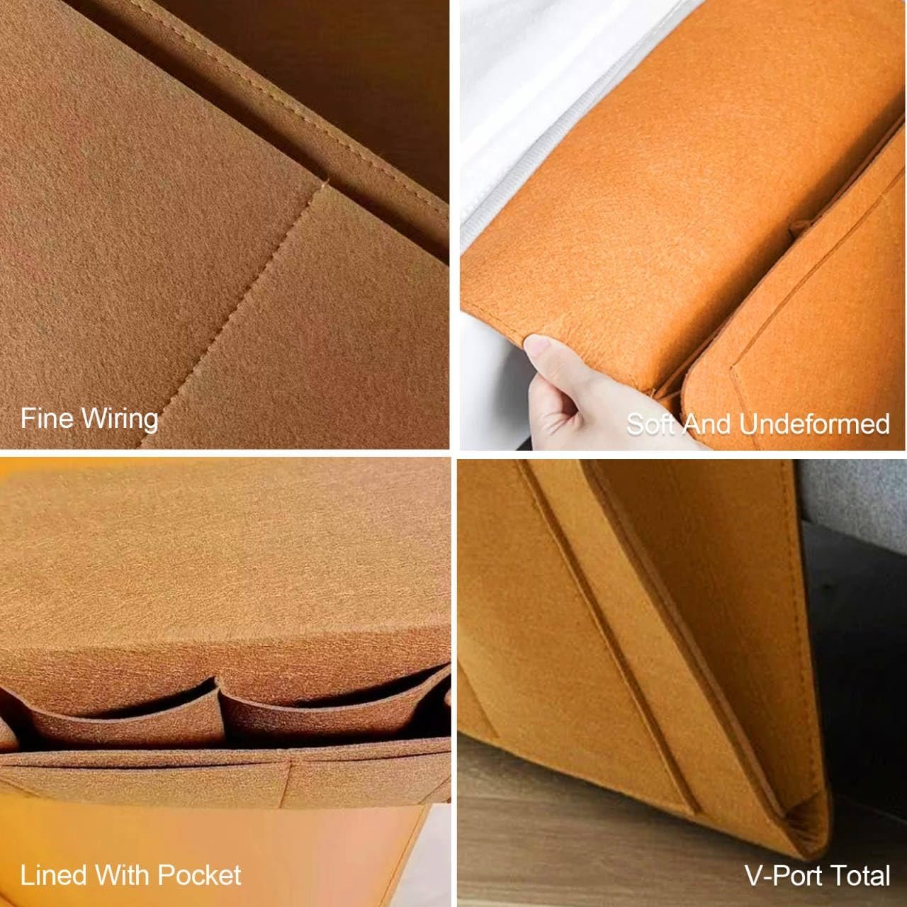 Bedside Storage Caddy – Convenient Hanging Organizer for Books, Phones, Remote, and Essentials – Space-Saving Storage for Bedside Tables