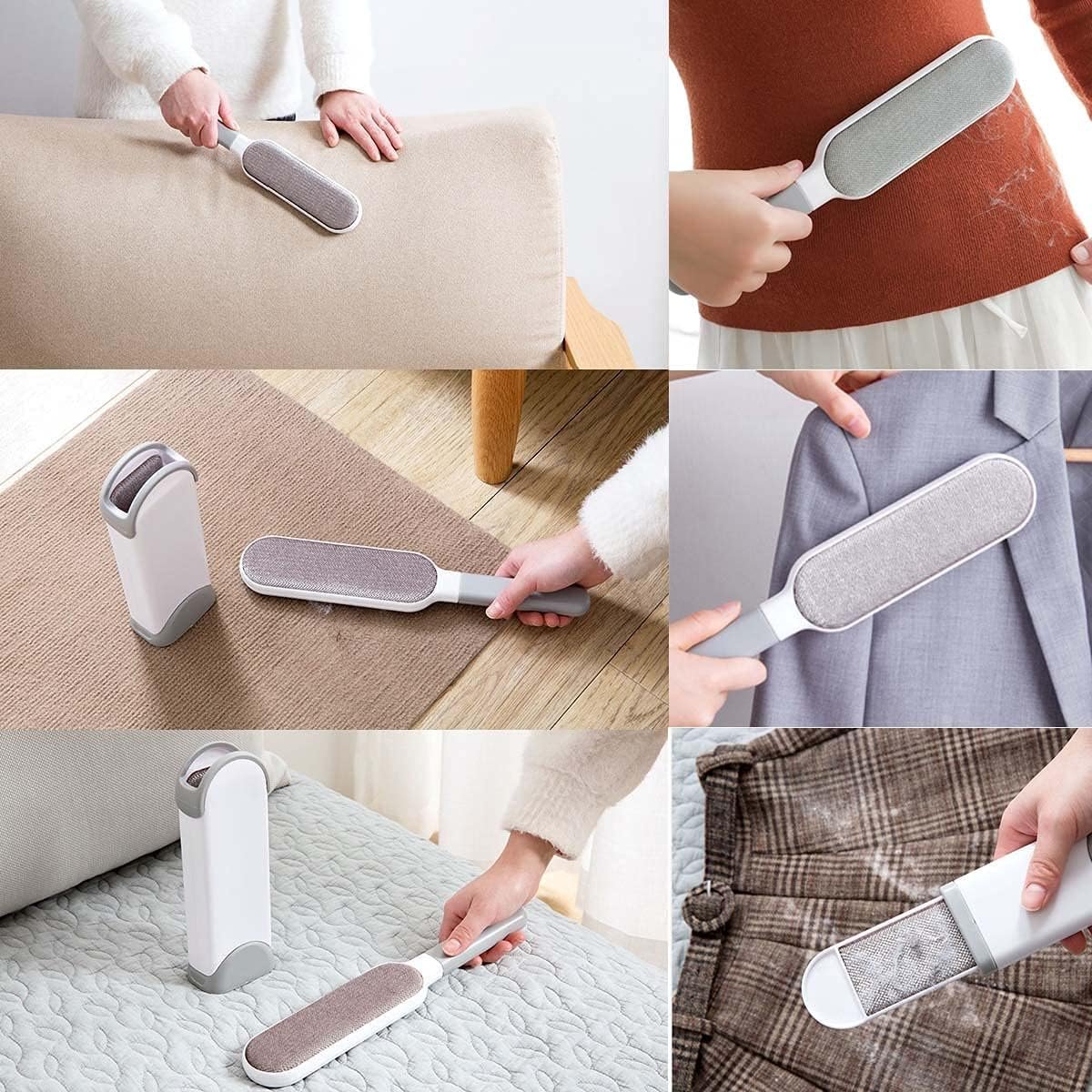 Pet Hair Remover – Reusable Lint Brush, Effective Fur and Hair Removal for Furniture, Carpets, Clothes, and Car Seats