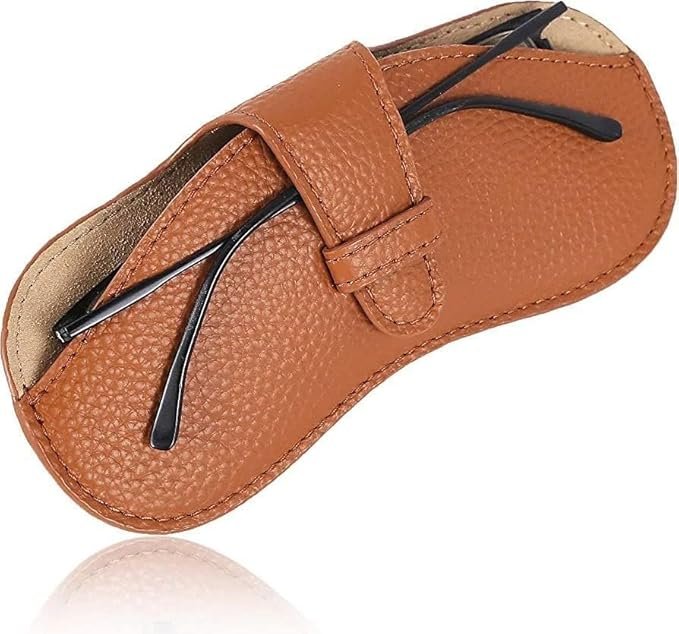 Goggle Case Cover Leather – Premium Protective Case for Eyewear, Durable, Stylish, Soft Leather Design, Perfect for Sunglasses and Goggles
