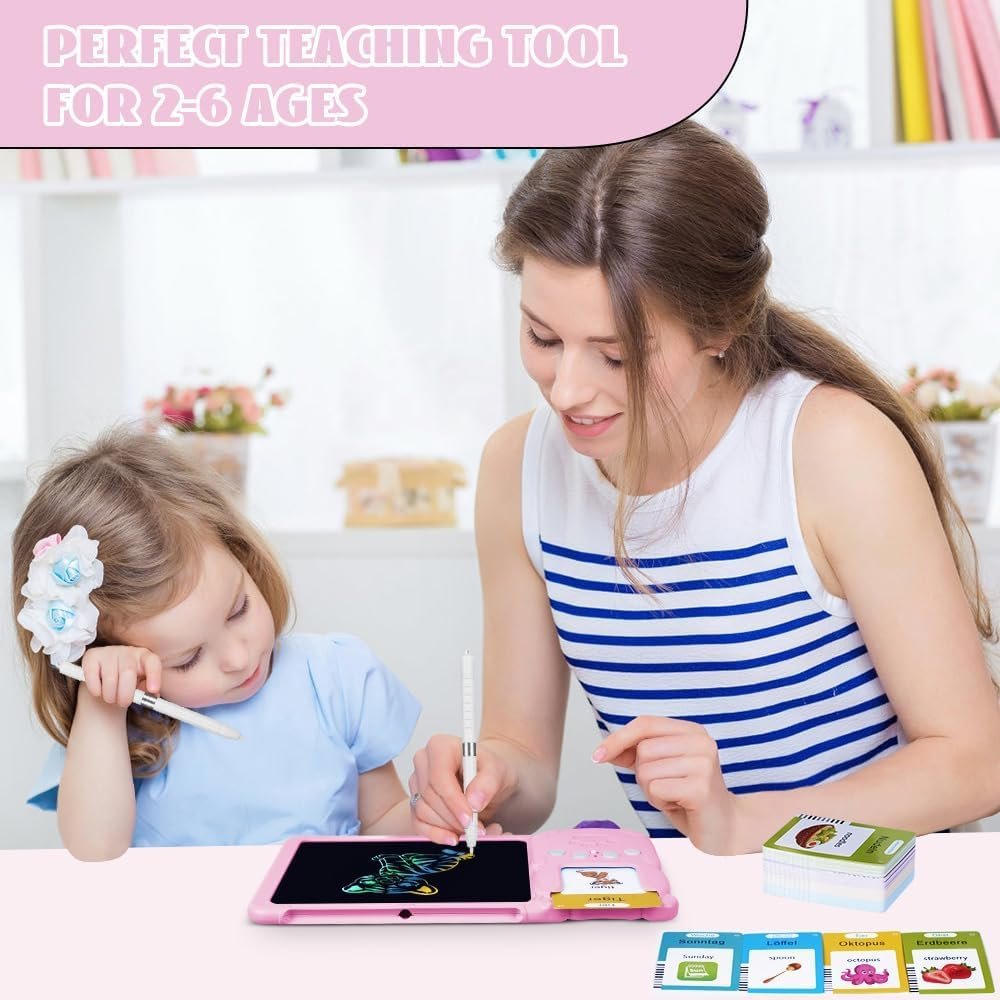 Educational Card Device with Board – Interactive Learning Tool for Kids, Fun Educational Games, Developmental Skills, and Creative Play
